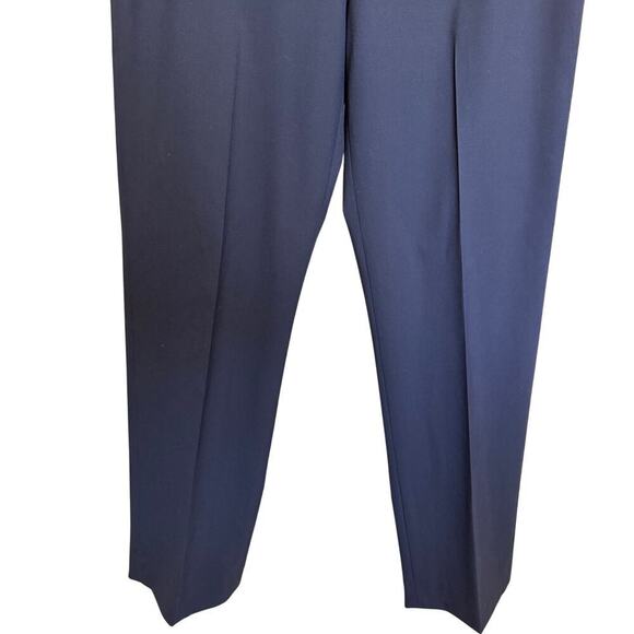 Lafayette 148 Wool Trouser Pants Straight Fit Navy Blue Size 10 - Picture 5 of 14
